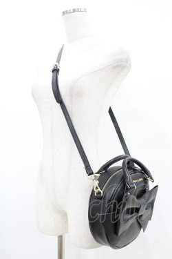 画像2: Maison de FLEUR / Maison de FLEUR×Misako Aoki/ラウンドリボンショルダーバッグ  ブラック H-25-07-13-1031-LO-BG-NS-ZH