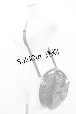 画像2: Maison de FLEUR / Maison de FLEUR×Misako Aoki/ラウンドリボンショルダーバッグ  ブラック H-25-07-13-1031-LO-BG-NS-ZH