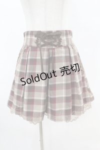 axes femme / チェックキュロット M ベージュ H-25-07-13-1032-AX-PA-NS-ZH