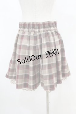 画像2: axes femme / チェックキュロット M ベージュ H-25-07-13-1032-AX-PA-NS-ZH