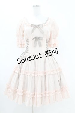 画像1: Victorian maiden / レースアップパフスリーブドールドレス Free ローズ H-25-07-13-1033-CL-OP-NS-ZH