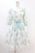 Angelic Pretty / Elegant Floraワンピース Free シロ/ミント H-25-07-13-1034-AP-OP-NS-ZH