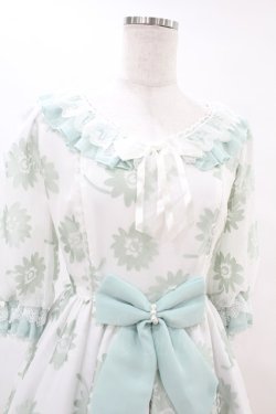 画像4: Angelic Pretty / Elegant Floraワンピース Free シロ/ミント H-25-07-13-1034-AP-OP-NS-ZH
