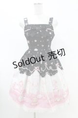BABY,THE STARS SHINE BRIGHT / Lovely Sweet Room柄リボンジャンパースカート Free ブラック H-25-07-13-1037-BA-OP-NS-ZH