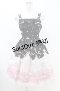 BABY,THE STARS SHINE BRIGHT / Lovely Sweet Room柄リボンジャンパースカート Free ブラック H-25-07-13-1037-BA-OP-NS-ZH