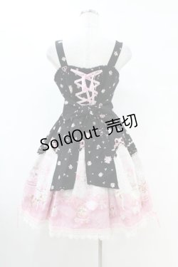 画像2: BABY,THE STARS SHINE BRIGHT / Lovely Sweet Room柄リボンジャンパースカート Free ブラック H-25-07-13-1037-BA-OP-NS-ZH