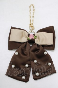 画像1: m petit by misako / NINA’sコラボバッグチャーム  ブラウン H-25-07-13-061-LO-ZA-NS-ZH