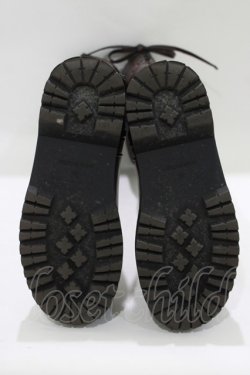 画像4: Fi.n.t / バックレースアップロングブーツ M/23.5cm ブラウン H-25-07-13-077-CA-SH-NS-ZH