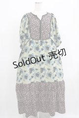 axes femme purple label / 花柄ワンピース Free グリーン H-25-07-13-008-AX-OP-NS-ZH