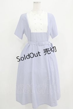画像1: axes femme / フレンチマリンストライプワンピース Free ブルー H-25-07-13-009-AX-OP-NS-ZH