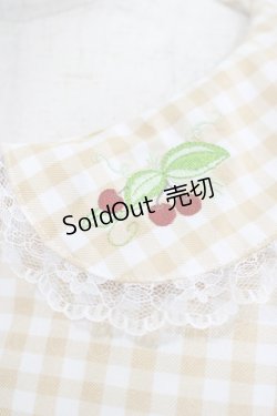画像4: FLC / 星名桜子/ギンガムチェックワンピース M ベージュ H-25-07-13-001-LO-OP-NS-ZH