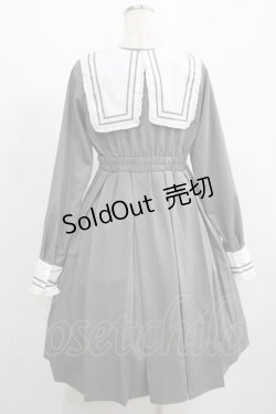 画像3: FLC / 皆方由衣コラボ/襟付きプリーツワンピース M グレー H-25-07-13-012-LO-OP-NS-ZH