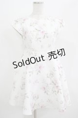 evelyn / 花柄フレアワンピース M オフ H-25-07-13-014-LO-OP-NS-ZH