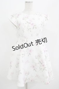 evelyn / 花柄フレアワンピース M オフ H-25-07-13-014-LO-OP-NS-ZH