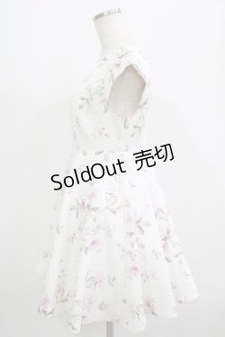 画像2: evelyn / 花柄フレアワンピース M オフ H-25-07-13-014-LO-OP-NS-ZH