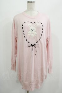 Honey Cinnamon / ハニーちゃんニットワンピース Free ピンク H-25-07-13-021-LO-OP-NS-ZH