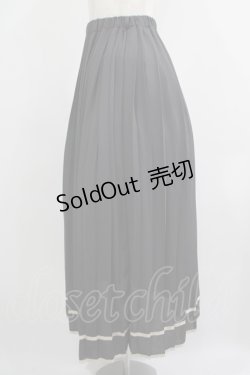 画像2: an another angelus / 裾ライン変形プリーツスカート Free CHARCOAL H-25-07-13-022-CA-SK-NS-ZH
