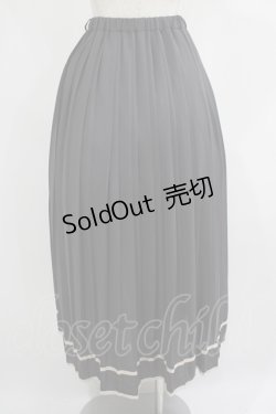 画像3: an another angelus / 裾ライン変形プリーツスカート Free CHARCOAL H-25-07-13-022-CA-SK-NS-ZH