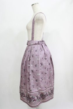 画像2: axes femme / すみれ柄サス付スカート M ラベンダー H-25-07-14-028-AX-SK-NS-ZH