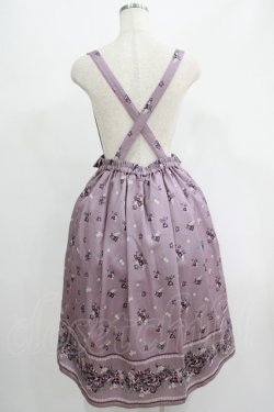 画像3: axes femme / すみれ柄サス付スカート M ラベンダー H-25-07-14-028-AX-SK-NS-ZH