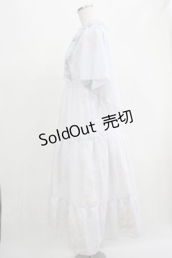 画像2: To Alice / 花柄シフォンワンピース M サックス H-25-07-14-029-LO-OP-NS-ZH