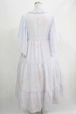 画像3: To Alice / 花柄シフォンワンピース M サックス H-25-07-14-029-LO-OP-NS-ZH