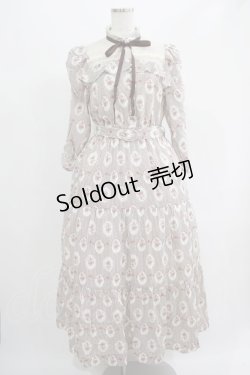 画像1: axes femme / ヴィンテージローズワンピース M ワイン H-25-07-14-030-AX-OP-NS-ZH