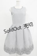 Catherine Cottage / フロッキープリントワンピース 9号 ブラック H-25-07-14-031-LO-OP-NS-ZH