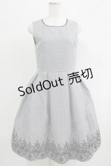 Catherine Cottage / フロッキープリントワンピース 9号 ブラック H-25-07-14-031-LO-OP-NS-ZH