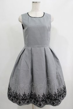 画像1: Catherine Cottage / フロッキープリントワンピース 9号 ブラック H-25-07-14-031-LO-OP-NS-ZH
