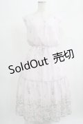 axes femme / 花柄ティアードノースリワンピ M ピンク H-25-07-14-033-AX-OP-NS-ZH