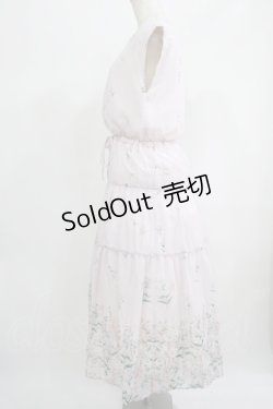 画像2: axes femme / 花柄ティアードノースリワンピ M ピンク H-25-07-14-033-AX-OP-NS-ZH