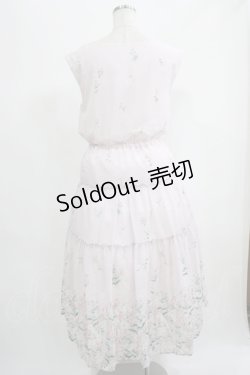 画像3: axes femme / 花柄ティアードノースリワンピ M ピンク H-25-07-14-033-AX-OP-NS-ZH