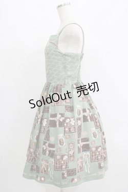 画像2: Innocent World / チョコレートテディベアージャンパースカート Free グリーン H-25-07-14-004-IW-OP-NS-ZH