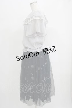 画像2: axes femme / アンサンブルレースワンピ M ネイビー/グレー H-25-07-14-034-AX-OP-NS-ZH