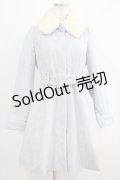 axes femme POETIQUE / 雪の結晶刺繍コート M サックス H-25-07-14-036-AX-CO-NS-ZT-C065