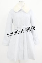 axes femme POETIQUE / 雪の結晶刺繍コート M サックス H-25-07-14-036-AX-CO-NS-ZT-C065