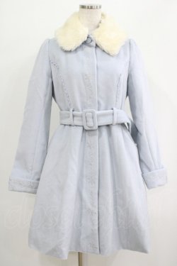 画像1: axes femme POETIQUE / 雪の結晶刺繍コート M サックス H-25-07-14-036-AX-CO-NS-ZH