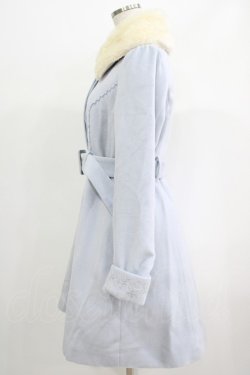 画像2: axes femme POETIQUE / 雪の結晶刺繍コート M サックス H-25-07-14-036-AX-CO-NS-ZH