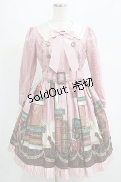 画像1: Angelic Pretty / Memorial Libraryワンピース Free ピンク H-25-07-14-038-AP-OP-NS-ZH