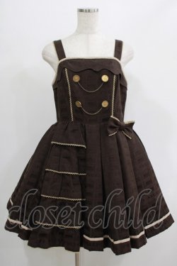 画像1: Angelic Pretty / Melty Royal Chocolateジャンパースカート Free ビター H-25-07-14-041-AP-OP-NS-ZH