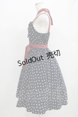 画像2: metamorphose / サーキュラードットジャンパースカート Free ネイビー H-25-07-14-005-ME-OP-NS-ZH
