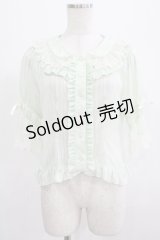 BABY,THE STARS SHINE BRIGHT / ストライプパティシエールブラウス Free ミント H-25-07-14-048-BA-BL-NS-ZH