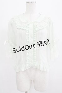 BABY,THE STARS SHINE BRIGHT / ストライプパティシエールブラウス Free ミント H-25-07-14-048-BA-BL-NS-ZH