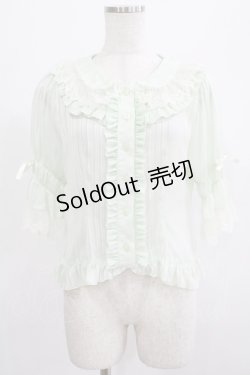 画像1: BABY,THE STARS SHINE BRIGHT / ストライプパティシエールブラウス Free ミント H-25-07-14-048-BA-BL-NS-ZH