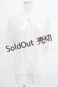 BABY,THE STARS SHINE BRIGHT / ドットシフォン半袖ブラウス Free ピンク H-25-07-14-050-BA-BL-NS-ZH