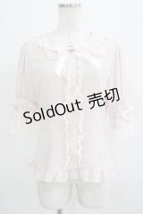 BABY,THE STARS SHINE BRIGHT / ドットシフォン半袖ブラウス Free ピンク H-25-07-14-050-BA-BL-NS-ZH
