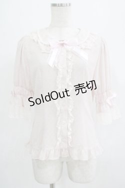 画像1: BABY,THE STARS SHINE BRIGHT / ドットシフォン半袖ブラウス Free ピンク H-25-07-14-050-BA-BL-NS-ZH