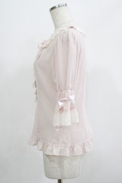 画像2: BABY,THE STARS SHINE BRIGHT / ドットシフォン半袖ブラウス Free ピンク H-25-07-14-050-BA-BL-NS-ZH
