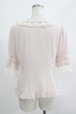 画像3: BABY,THE STARS SHINE BRIGHT / ドットシフォン半袖ブラウス Free ピンク H-25-07-14-050-BA-BL-NS-ZH